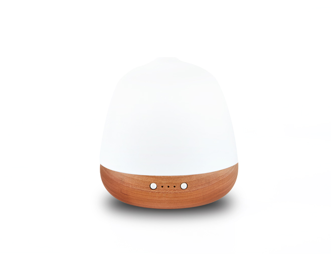 Mia-M1CT Wooden Base Mini Electric Ultrasonic Diffuser With Light