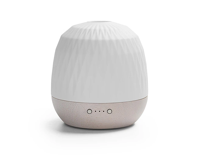 Luca-ECO Friendly Bamboo Base Ultrasonic Diffuser With Warm Yellow Light