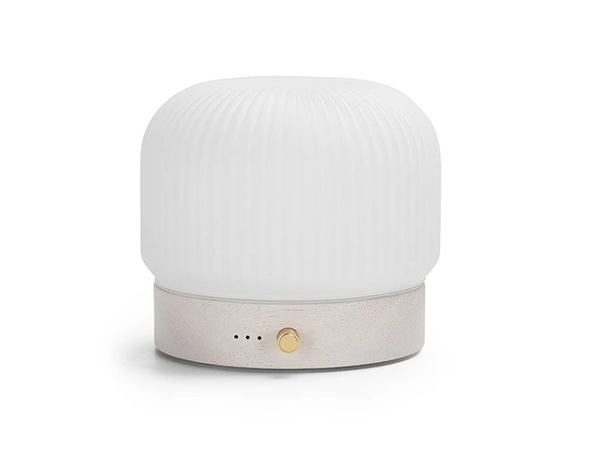 Toba Pro-Opal glass cover with natural wooden base